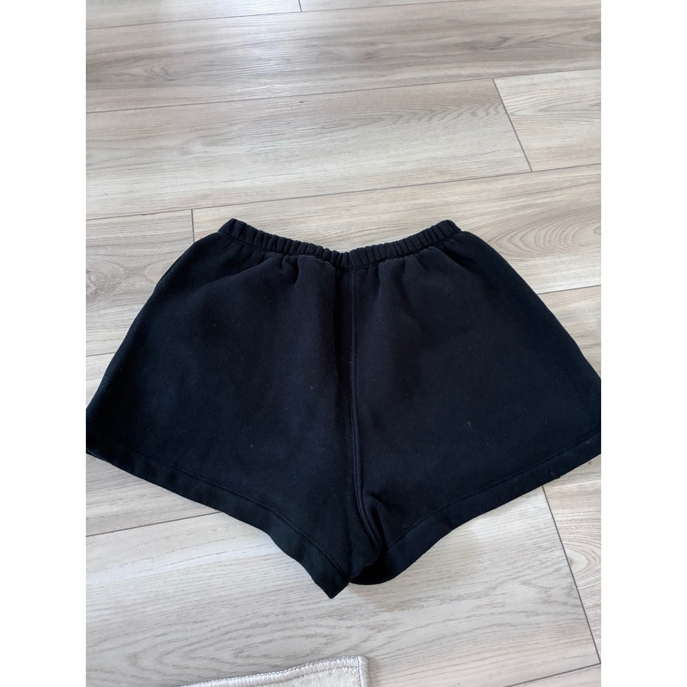 Wild Fable Black Fleece Lounge Shorts High Rise Elastic Waist Small - Picture 3 of 3